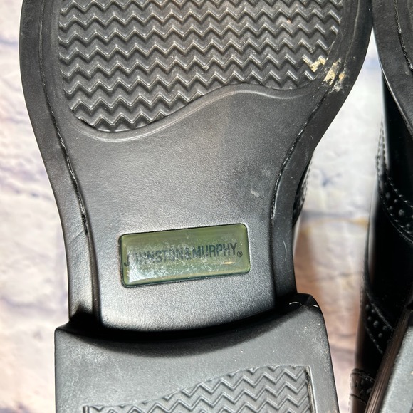 Johnston & Murphy Atchison Oxford Dress Shoes Mens 11M Black Wingtip Leather main image 9